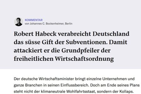 Führt Habeck Deutschland mit seiner Wirtschaftspolitik unweigerlich „in den Kollaps“?