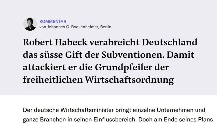 Bockenheimer NZZ Kollaps transformative Angebotspolitik Kommentar