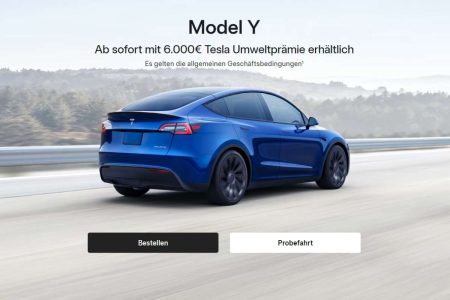 Tesla senkt Preise für Model Y um 6.000 Euro